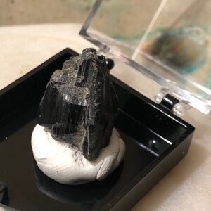 Black Tourmaline Crystal Display